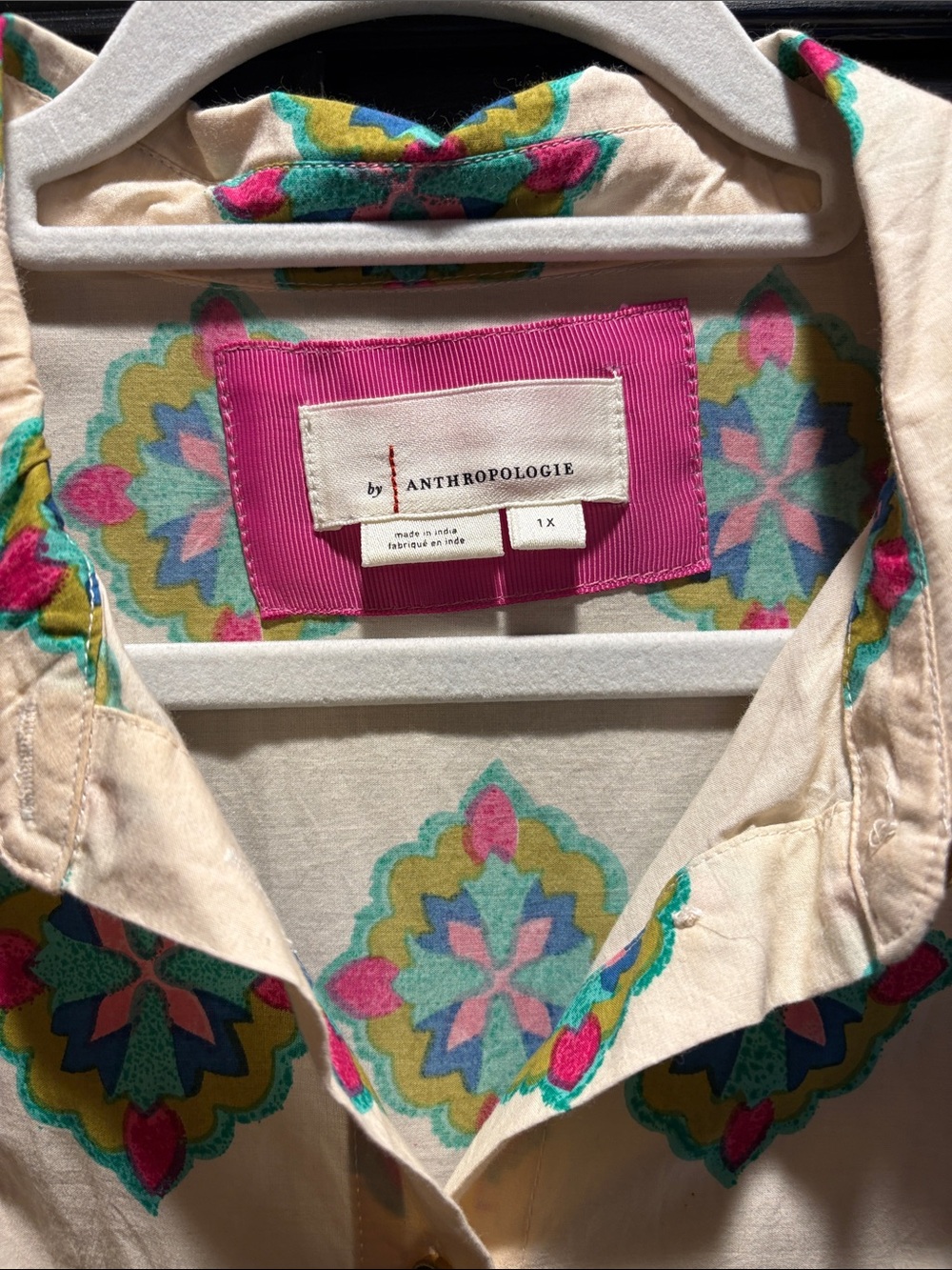 By Anthropologie Mixed Print Buttondown Maxi Dress - Picture 10 of 10